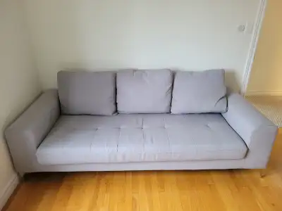 Structube 3 Seat Grey Couch, View more
