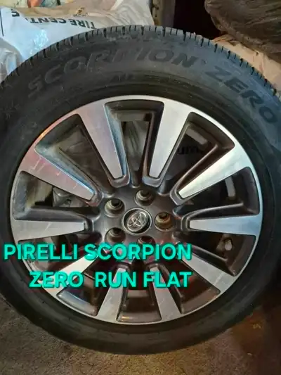 235 55 18..4sets of rim with tire,,tires where bought last year...installed from my SIENNA...PIRELLI...