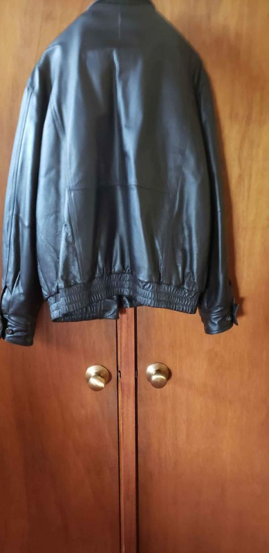 Men's Dark Brown Retreat Leather Jacket dans Hommes  à Kitchener / Waterloo - Image 2