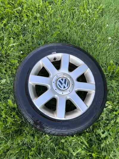 205/55 R16 tires with oem Volkswagen rims. They need a good clean as they’ve been sitting in garage....