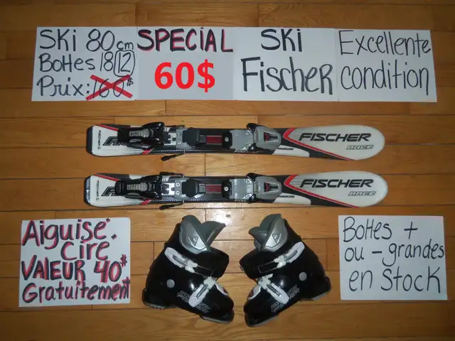 Ensembles kits ski alpin et twin tip 80 93 100 110 cm in Ski in Drummondville - Image 4