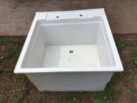 Laundry sink - 23” x 25” x 13”D with legs 