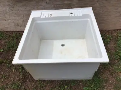 Laundry sink - 23” x 25” x 13”D with legs, View more