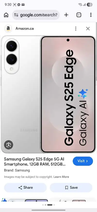 silver 512gb samsung s25 edge unlocked sale or trade, View more
