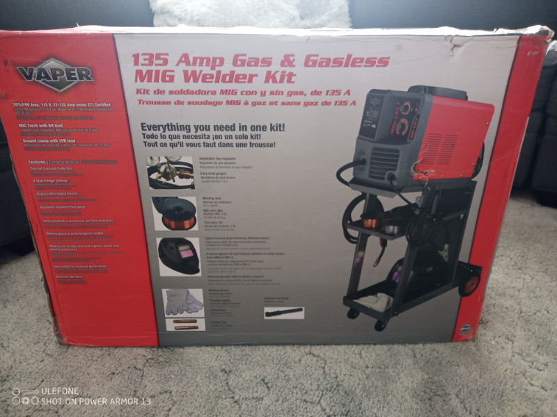 135 Amp MIG/FLUX Core complete welder setup for sale  