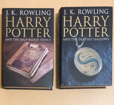 Harry Potter adult cover editions ($20 each) book 6 and 7, View more