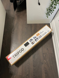 TV Real Wood and Metal Tripod Stand - BNIB