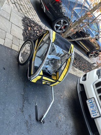 Double child bicycle trailer 