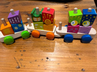 Hape Wooden Block Toy Train - $18