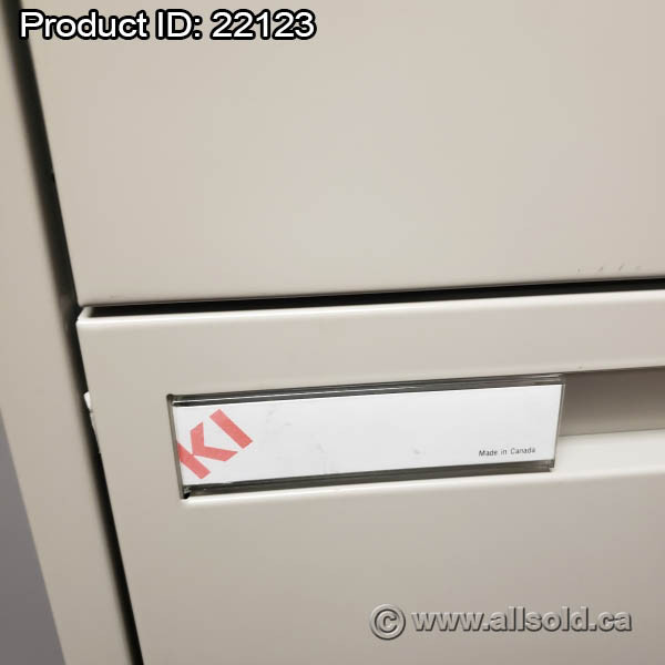 KI Beige 5 Drawer Lateral File Cabinet, Locking in Other Business & Industrial in Calgary - Image 3