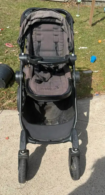 Selling for a friend she needed a double stroller, it’s in good condition and it has a bored for an...