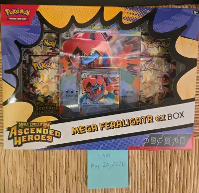 Pokemon Ascended Heroes Mega Feraligatr ex Box on SALE!, View more