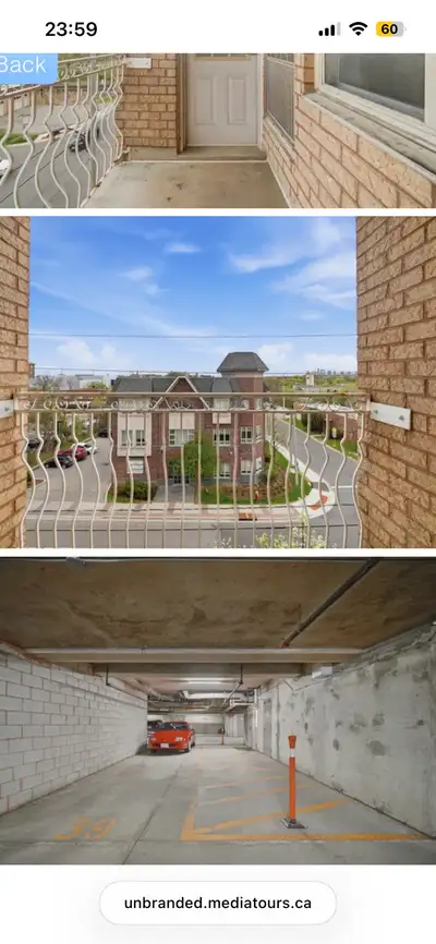 1. Two bedroom and two bathroom condo unit for rent, on tannery street Mississauga road, in the hear...