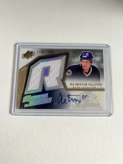 2005-06 SPX Ole-Kristian Tollefsen Auto Jersey Rookie SP /1999, View more