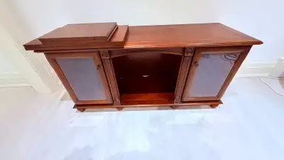 Solid Wood TV Stand / Media Console – Great Condition, View more