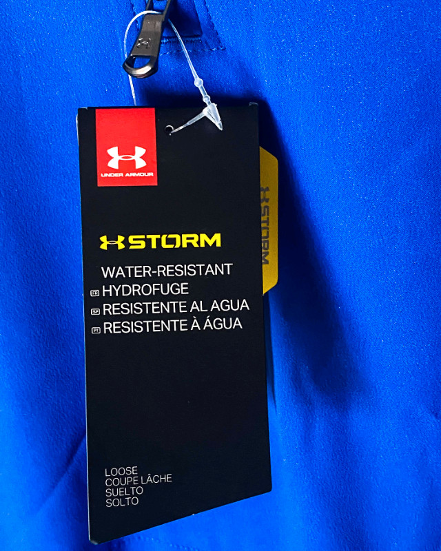 NWT Men's Under Armour Short Sleeve Cage Jacket Blue/Gray in Men's in Burnaby/New Westminster - Image 3
