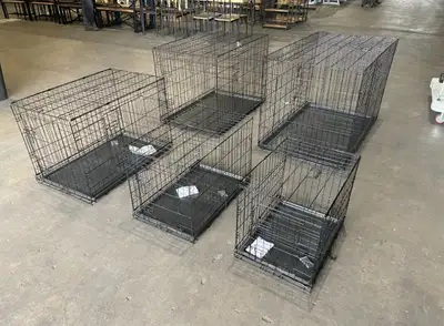 New  Crate Kennel Folding  Wire Cage with 2 doors & tray $29-$65, View more