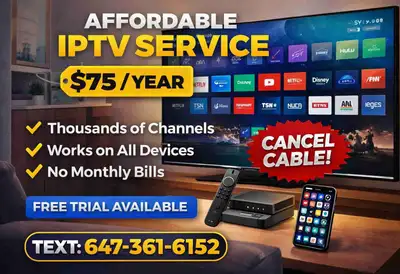 Upgrade your TV with one simple setup. Free trial available — text 647-361-6152