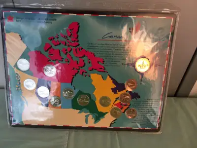 1992 Canada 125th Commemorative Uncirculated Map Coin Set, View more