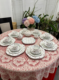 Vintage Discontinued Bone China Shelly dinner place setting- Ros