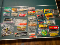 30 Packages of Fishing Soft Baits including Gobys