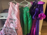 Costumes ranging in sizes for youth 