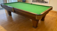 Brunswick “Heirloom” billiard table pool table slate mahogany   