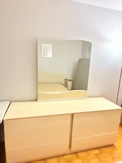 Bedroom set- bed frame, dresser & night stand, View more