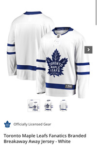 Toronto Maple Leafs Jersey XL White - NEW!!