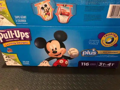 Couches pull-ups garçon 3T-4T et pull-ups fille 2T-3T, View more