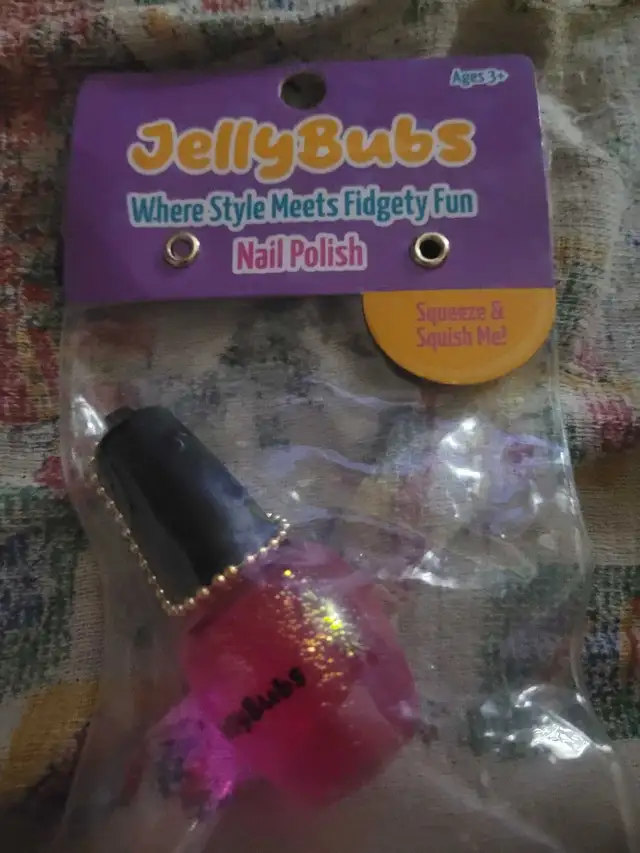 jellybubs nail polish squishy toy