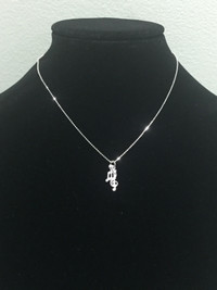 Sterling Silver Music Lover “Asteroid” Necklace Set