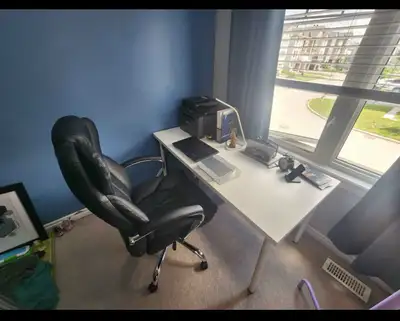 Office chair and desk, View more