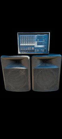PA System - Peavey PA Speakers and Yamaha EMX212s powered mixer