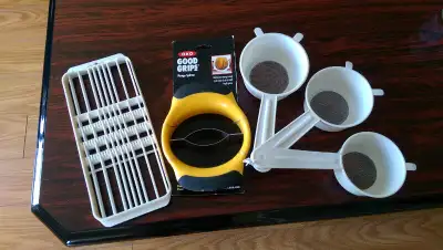 I've downsized and am looking for good homes for these items. Mango Peeler/Slicer (new) - $10 - SOLD...