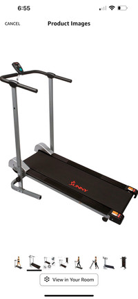 Manual treadmill (non-motorized)