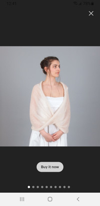 Mohair shawl. Bridal