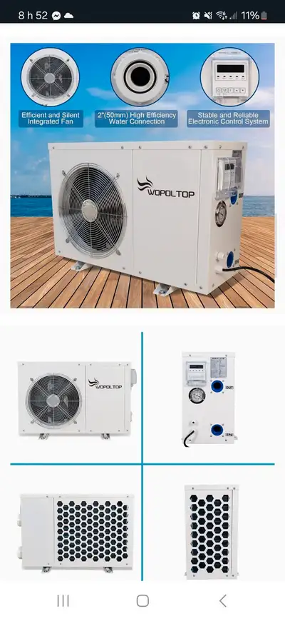 Bonjour je suis a la recherche dun chauffe eau pour piscine ( pas a bois) me contacter si vous en av...