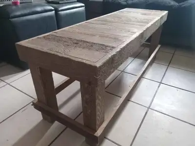 rustic farmhouse coffee table, View more