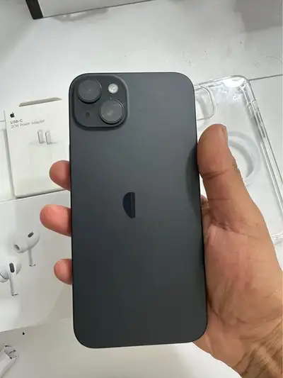 iPhone 15 Plus 256 GB Clean screen decent body AirPods adapter cable included No issues 1000% authen...