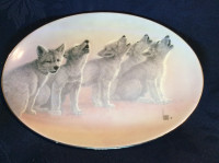 WOLF PUPS PLATE-Soul Music,The Wild Bunch-Bradford Exchange 1996
