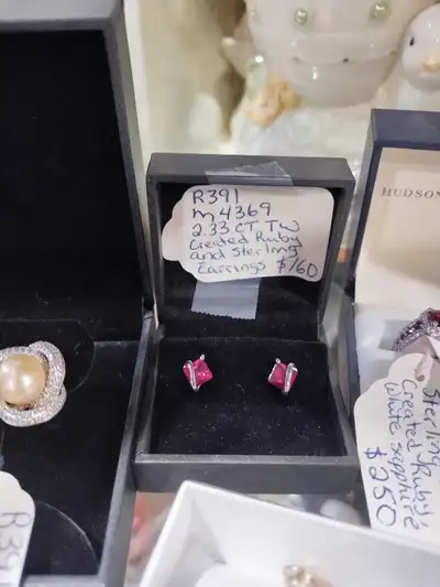 Sterling Ruby Earrings, View more
