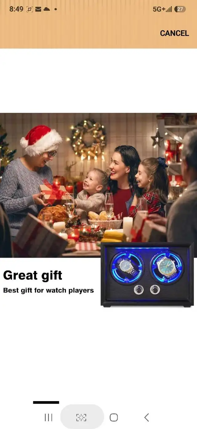 Lenway Watch Winder with Quiet Motor, Automatic Watch Winder Fou in Jewellery & Watches in Markham / York Region - Image 3