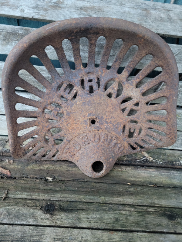 Antique Cast Iron Implement Seat - Toronto in Arts & Collectibles in Kingston - Image 3