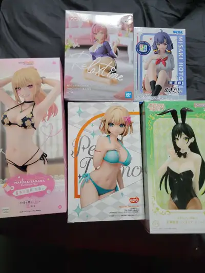 2.5 Dimensional Seduction Banpresto: 10$ each Lecrea Liliel: 40$ BellFine Mayura: 80$` (sealed) Laid...