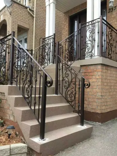 Metal railings and metal gate, View more
