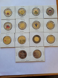 Canada Coin Mixed Set- Colored coins