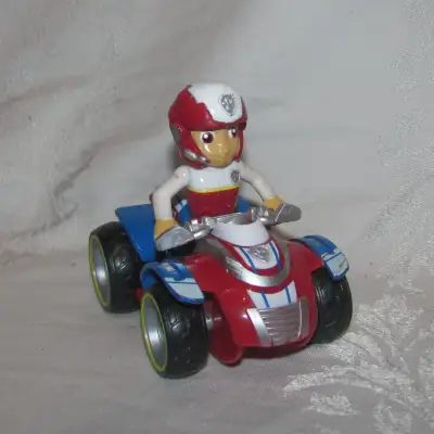 Selling a Paw Patrol Ryder figure with his ATV vehicle. The figure and the vehicle have some minor p...