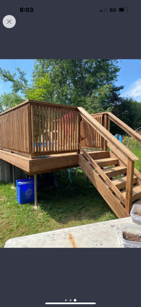 Wood and chainlink fences decks pergolas 