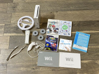 Japanese  Wii + 4 Games |   MarioKart, MarioGalaxy Wii Sports